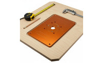 DIY Modification Router Table Insert Plate Multi-Purpose Router Insert Plate Centering Hole Power Tool Part Precise Drilling for DIYers, Woodworkers, Woodworking Bench, Workshop