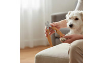 Pet Nail Clippers Bamboo Handle Pet Nail Trimmer Non-Slip Grip Cat Claw Trimmer for Home