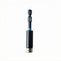Universal Hex Shank Bit Holder Retaining Ball Rapid-Swap Adapter Metal End Hex Shank Adapter Black