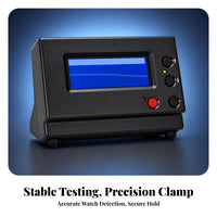 Blue Backlit Multifunction Watch Timing Machine Red Start Pause Button Watch Timing Machine Power Adapter Included Timegrapher Control Buttons