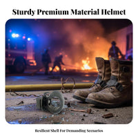 Retardant Firefighter Helmet Shock Resistant Emergency Rescue Helmet Cushi Single D Interior Fire Protection Hard Hat Long-Lasting ABS Shell for Firefighters