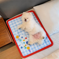 Dog Mat 72x52cm, Washable Breathable Pet Mat, Non-Slip Fabric for All Seasons, Waterproof Dog Bed