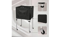 Ball Storage Cart Foldable Folding Ball Cart Athletic Gear Organizer for Gym