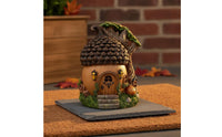 Solar Acorn House Automatic On/Off Lighted Magical Dwelling Weather Resistant Acorn Garden Figurine for Yard, Patio, Balcony