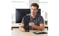 Space-Saving VESA Mounting Bracket Clutter-Clutterless Docking Station Mount Long-Lasting Docking Station Bracket Heavy-Duty for Telecommuter Workers, Workstations
