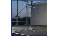 Tripod Extendable Mic Stand Portable Adjustable Floor Audio Device Stand Foldable Foldable Audio Device Holder for Live Broadcast, Stage Performance