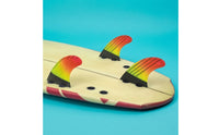 3 Pieces Surfboard Fin with Double-Tab Base Compatible Double-Tab Base-Style Thruster Fin Fins with Double Tabs Honeycomb