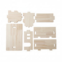Wooden House Model Unfinished DIY Wooden House Wood for Hobbyists, Woodcrafting Practice