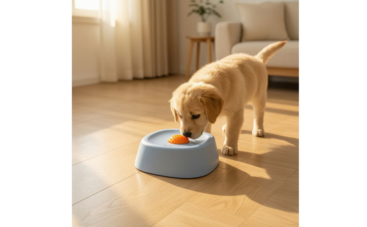 Dog Lick Bowl with Ball Enrichment Dog Lick Bowl Spill-Resistant for Dogs