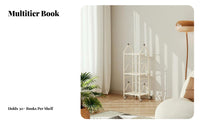 Space-Saving Design Narrow Multi-Tier Bookshelf accessibleShelf Design Multi-Tier Rolling Book Trolley Lockable Casters Mobile Shelving Single Unit Sturdy Long-Lasting for Apartment Dwellers, Homeowners, Small Areas, Kids' Room, Bedroom, Classroom