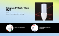 Tricolor LED warning light for machinery