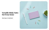 300 Sheets Colored Ruled Note Cards Multi-Color Note Card Organizer Sturdy Desktop Card File Box for Students, Teachers, School, Learning, Classroom