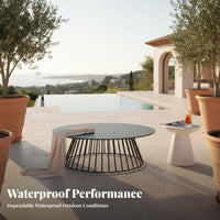 Waterresistant Single seat paded Wicker Armchair Woven Design Wicker Armchair with seat pad Weather-Resistant Outdoor Furniture Water for Adults, property owners, Garden aficionados, Balcony, Terrace, Backyard, Porch