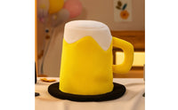 Beer Mug Hat Humorous Brew Mug Hat with Foam Top Novelty for Partygoers, Adults, Photo Booths