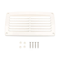 Rectangular Ventilation Louver Cover Slatted ABS Vent Cover with Screws Surface-Mount Slim for Yacht