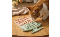 Slow Feeder Bowl with Suction Cup Silicone Slow Feeder Cake-Shaped Pedestal Pet Bowl for Pets, Cats, Floor