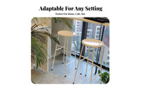 Nordic Design Bar Stool with Backrest Modern design Counter Chair Minimalist Aesthetic Home Furniture Built-in Footrest for Homeowners, Cafe Owners, Adults, Kitchen Island, Restaurant, Dining Room, Office Breakroom