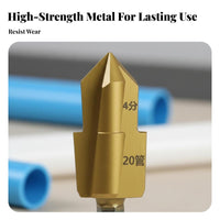 Three-Flute Design PPR Pipe Hole Expander High Hardness PPR Lifting Drill Bit Set Wear-Resistant for Electricians, Home Renovation, Workshop