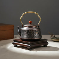 Hammered Copper Teapot Heat Conductive Solid Copper Tea Pot Extra Thick Drinkware
