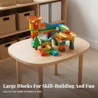 Multifunctional Peanut Shaped Activity Table Rounded Corners children's Building Block Table Material Adjustable Kids Desk and Chair Set Ergonomic Design for Toddlers, Preschoolers, Parents, Preschool, Kindergarten, Playroom, Classroom