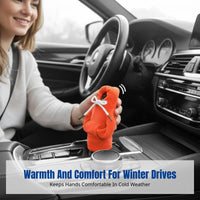 Winter Plush Gear Shift Cover, Hoodie Design, Car Lever Protector