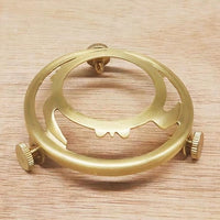 Ceiling Light Pendant Light with E27 Lamp Holder, Solid Brass Bulb Holder for Ceiling Pendant, Polished Surface Brass Lamp with Fixing Band
