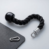 Tricep Pushdown Rope Large Rubber Ends Bicep Flex Rope Portable for Bodybuilders
