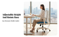 Ergonomic Mesh Rotating Chair Assist Office Furniture Reclining Function Computer Seat for Home Workers, Students, Study Room, Reception Area