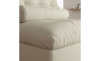 Tofu Block Sofa Minimalist Style Mochi Lazy Lounger Space Saving Convertible Material Sofa Bed for Small Apartment Dwellers, Pet Owners