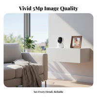 Home Observation Device Full Color Indoor Camera Pan Tilt Magnify for Homeowners, Pet Owners, Infant Room, Office, Garage