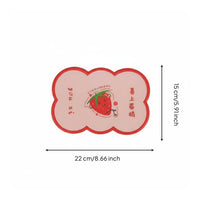 Cute Fruit Car Mat Decorative Car Dashboard Non-Slip Mat Reusable for Girls, Women