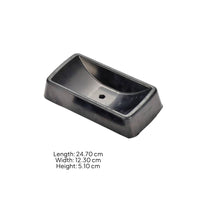 Sloped Sides Anti-Slip Wheel Block Rounded Corners Molded Rubber Chock Matte Finish Rubber Wheel Chock High Grip