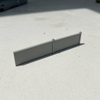Fence Wall Panel Gray Fences Miniature for Rail Yard