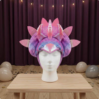 Triceratops Headband Photo Prop Triceratops Costume 3D Design Dinosaur Cosplay Accessories for Adults, Women