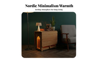 Folding Design Transformable Dining Cabinet Space-Saving Multi-Compartment Credenza Extendable Surface Sideboard Vintage aesthetic for Small Apartment Residents, Families, Homeowners, Kitchen, Living Room, Hallway, Entryway