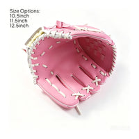 Baseball Glove Litchi-Grain Baseball Glove Softball Glove Open-Back Thickened for Beginners, Backyard Catch
