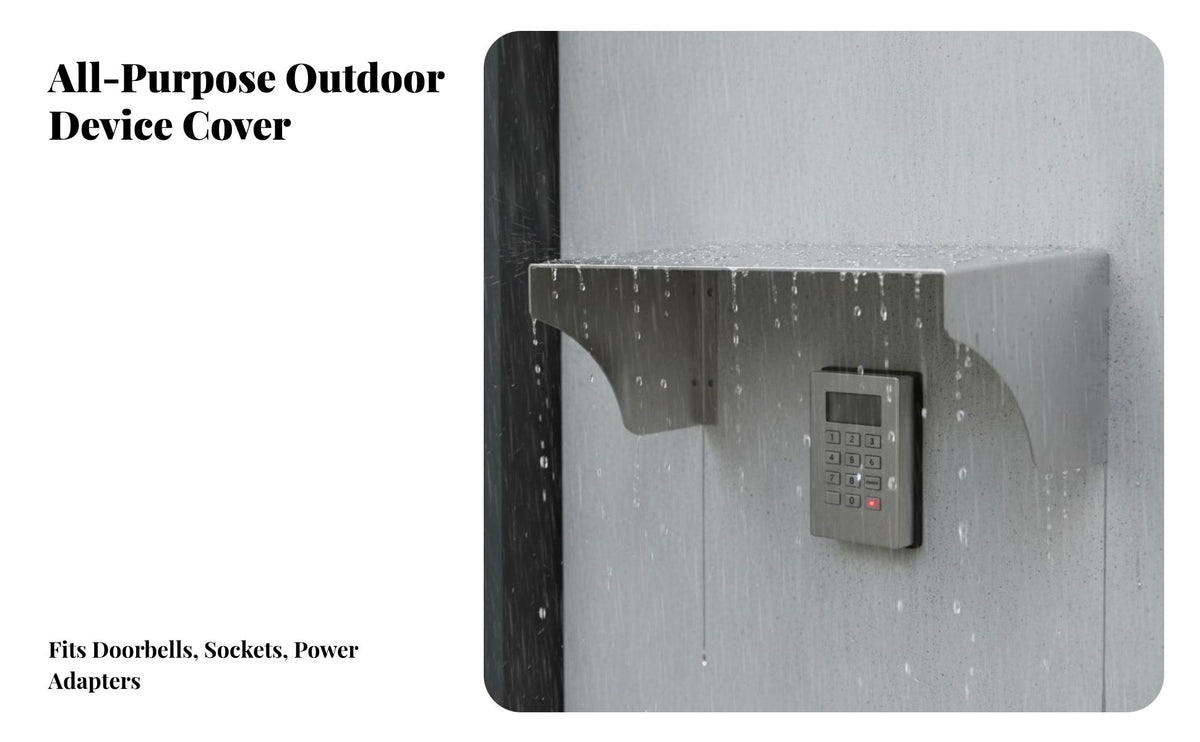 Entry Chime Rain Cover Rainproof Access Control Keypad Protector Waterproof Stainless Steel Keypad Protector for Garden, Patio