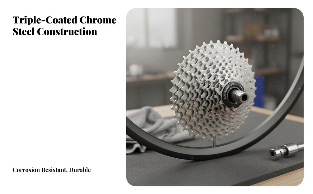 Mountain Bike 9 Speed Cassette Smooth Gear Changing 9 Speed Bike Cassette Precision Machined Mountain Bike Complimentary Wheel for Cyclists