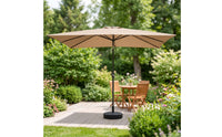 Rectangular Patio Umbrella Waterproof Rectangular Umbrella with Tilt Adjustable for Homeowners, Shop Owners, Garden, Balcony, Storefront