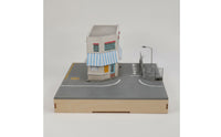 Street-Scene Model with Base Realistic 1/64 Scale Diorama Cityscape Scale Model Building for Display Shelves