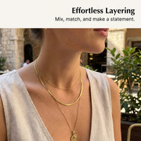 925 Sterling Silver Necklace for Women, Hexagonal Chain for Men, Rose Gold 1.0mm Minimalist Casual Wear Jewelry