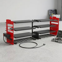 Metal Wall-Mounted Tool Organizer Space-Saving Power Tool Organizer Large Capacity Drill Holder Rack Stable for DIYers, Garage