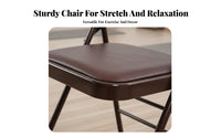 Foldable Design Iyengar Mind-Body Practice Chair Heavy Duty Backless Mind-Body Practice Chair Stable and Long-Lasting Backless Exercise Stool Portable for Yogis, Beginners, Home Use, Gym