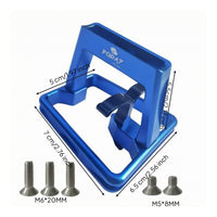 Aluminum Alloy Folding Bike Rack Mount Countersunk Screws Front Rack Mount Locking Clamp Bike Luggage Carrier Machined Metal