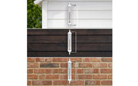 Wall-Mounted Thermometer with Bracket Decorative Wall-Mounted Thermometer Analog Temperature Gauge for Gardeners, Patio
