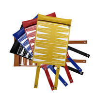 Foldable Backgammon Board Zipper Closure Leather Backgammon Board Strap Closures