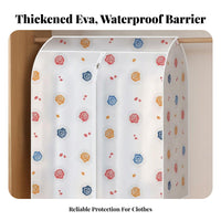 Zipper Closure Dustproof Clothing Bag Space Saving Zippered Clothes Cover Semi-Transparent for Homeowners, Adults, Closet, Bedroom, Basement