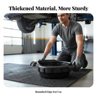 Oil Drain Pan Thickened Material Oil Collect Basin Large Capacity Automotive Fluid Collection Pan for Auto Specialist S, Workshop, Garage, Driveway