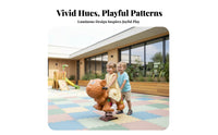 Safety Handles Double coil Rider creature Shape Rocking Toy Sturdy Construction Playground Equipment Comfortable Backrests for Kindergarteners, Preschoolers, Kindergarten, Community Space, Backyard, Indoors