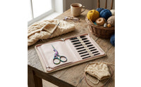 Aluminum Interchangeable Circular Knitting Needle Set Zippered Knitting with Cables Compact Flexible for Travel